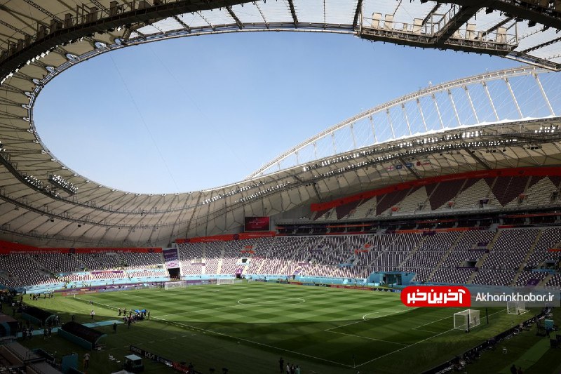 ورزشگاه خلیفه آماده برای بازی ایران و انگلیس + عکس