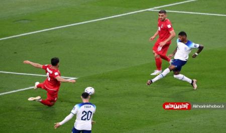 تصویر لحظه گل پنجم انگلیس به ایران + عکس