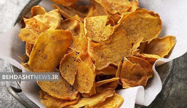 طرز تهیه‌ی چیپس گیاهی سالم 