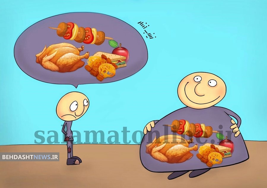 گرسنگان را در ماه رمضان دریابیم/ کاریکاتور