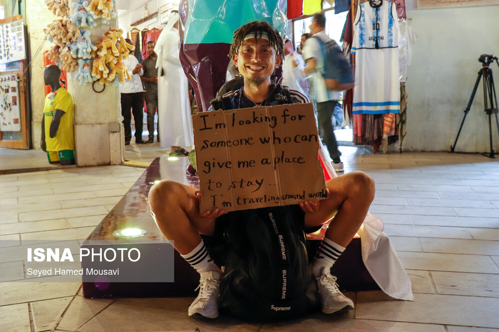 دست نوشته یک مسافر خارجی در قطر + عکس