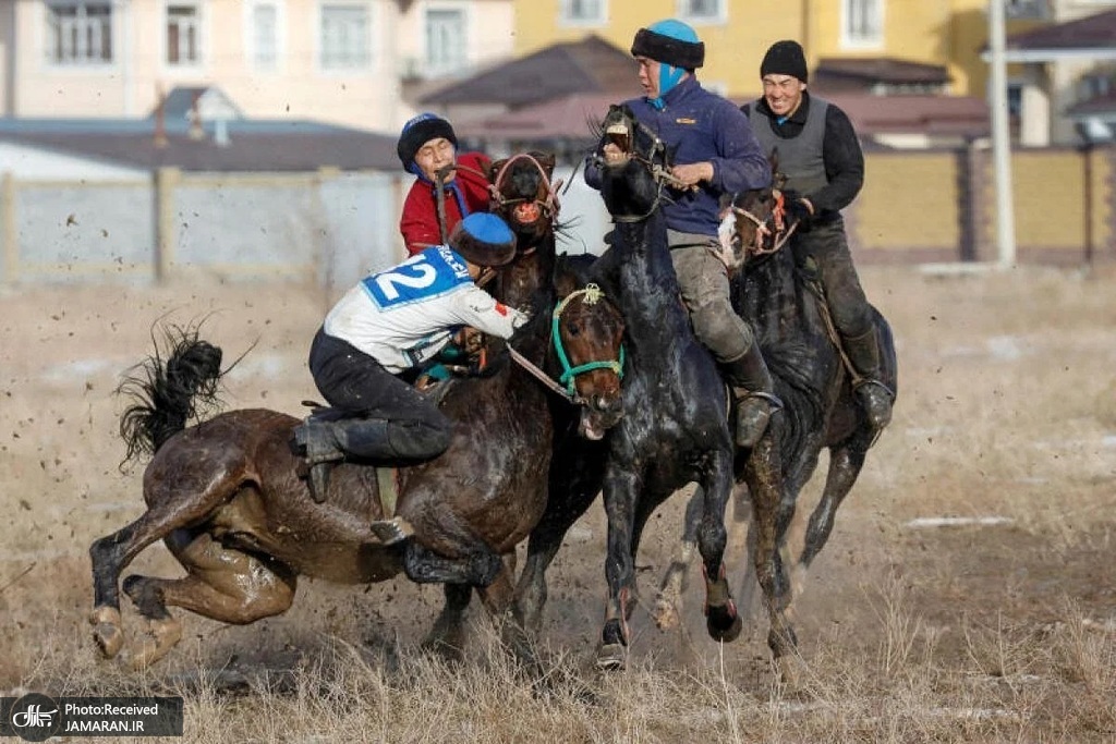 مسابقات بزکشی در قرقیزستان + عکس