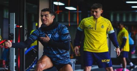 کریستیانو رونالدو در تمرین امروز تیم النصر + عکس
