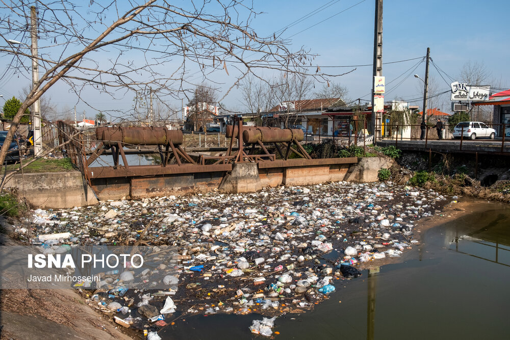 رودخانه‌های رشت میزبان فاضلاب و زباله + عکس