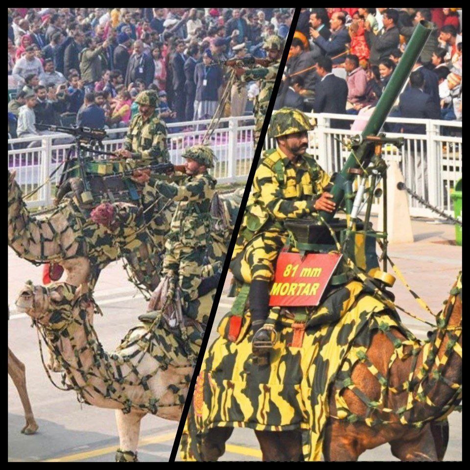 ادوات باورنکردنی ارتش زمینی هند؛ شتر مجهز به خمپاره‌انداز! + عکس