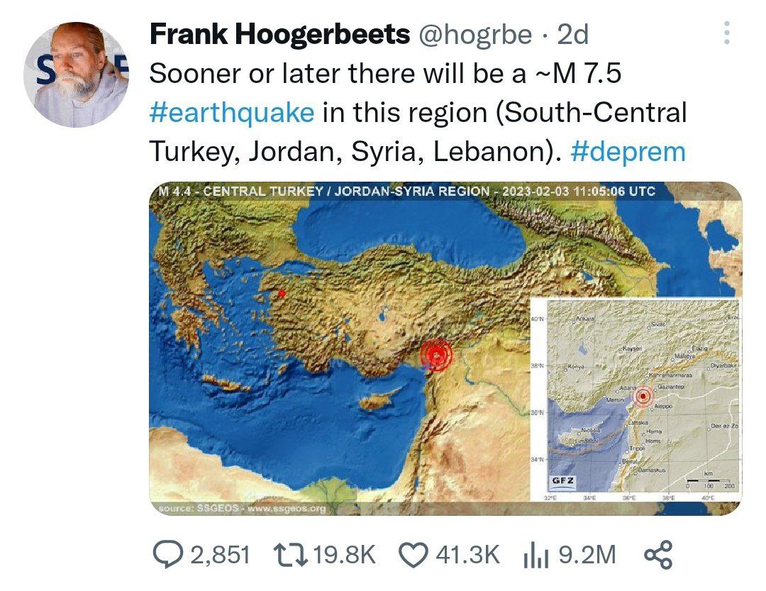 زمین‌شناس هلندی زلزله ترکیه را پیش‌بینی کرده بود! + عکس