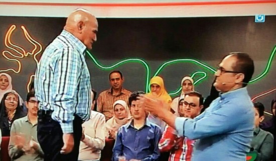 عذرخواهی و تعظیم رامبد جوان در مقابل آقای بازیگر + عکس