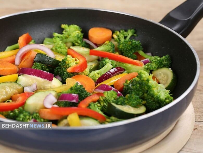 زمان مورد نیاز برای پخت انواع سبزیجات