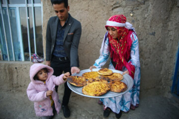 آیین سنتی چهارشنبه‌ سوری در روستای نواسر هوراند اذربایجان شرقی+ عکس
