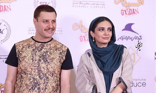 عکس/ آقا و خانم بازیگر در اکران  فیلم اکسیدان
