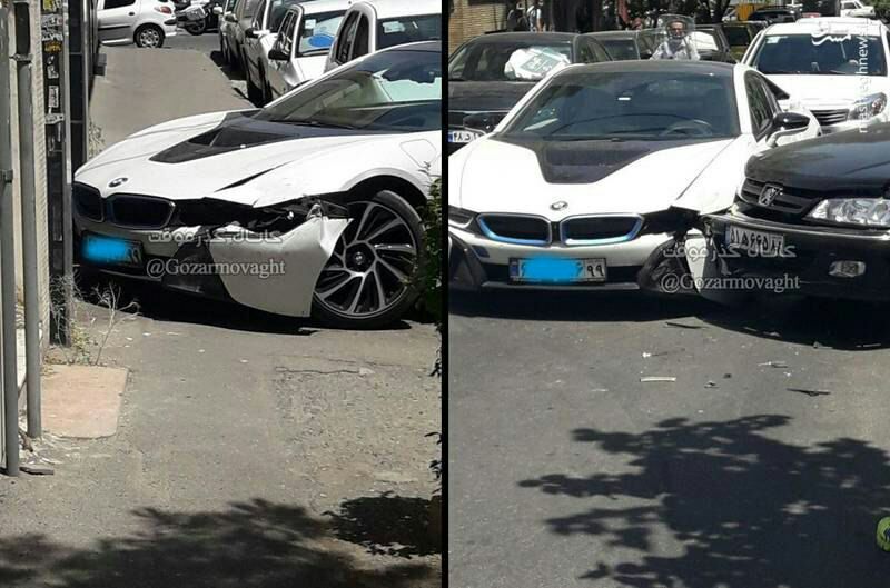 تصادف عجیب پژو پارس با خودروی یک میلیاردی ! + عکس