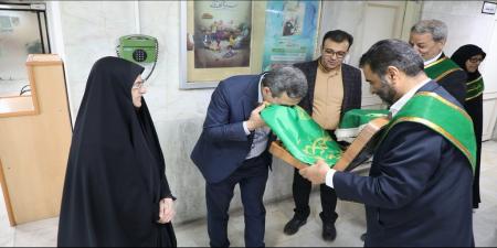 خادمان حرم حضرت معصومه در دانشگاه علوم پزشکی قم+ عکس