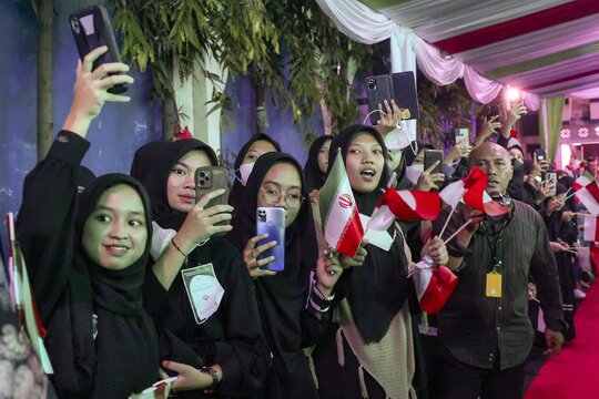 پوشش و حجاب زنان اندونزی مقابل رئیسی+ عکس