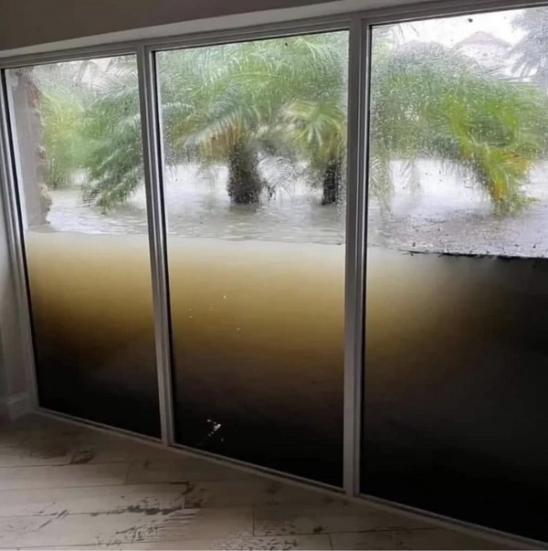 تفاوت طوفان فلوریدا با سیل چالوس در یک قاب+ عکس