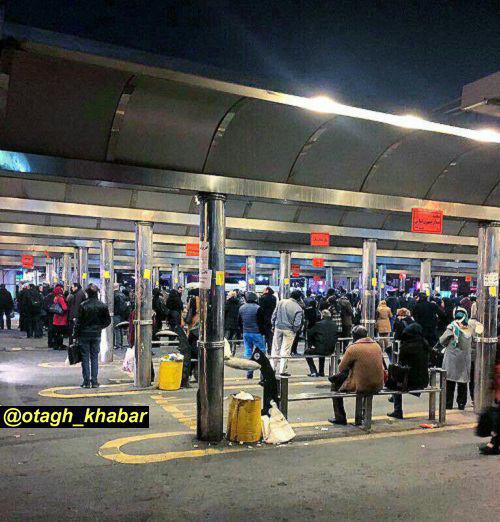 اختلال و راه بندان سیستم حمل و نقل شهر تهران+ عکس