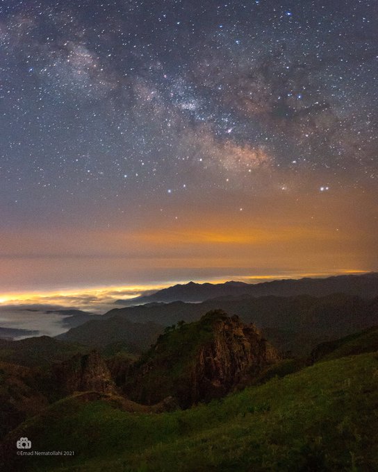 تصویری جذاب از کهکشان راه شیری بر فراز جنگل‌های هیرکانی+عکس