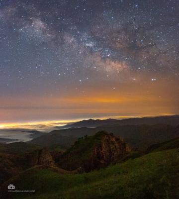 تصویری جذاب از کهکشان راه شیری بر فراز جنگل‌های هیرکانی+عکس