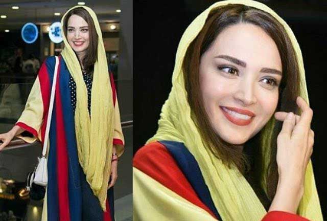 تیپ رنگارنگ بهنوش طباطبایی در اکران عمومی یک فیلم + عکس
