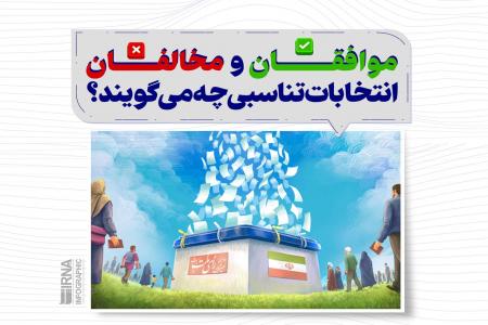 اینفوگرافیک| موافقان و مخالفان انتخابات تناسبی چه می‌گویند؟