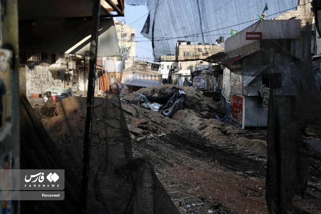  تخریب عمدی خیابان‌های جنین توسط رژیم صهیونیستی! + عکس