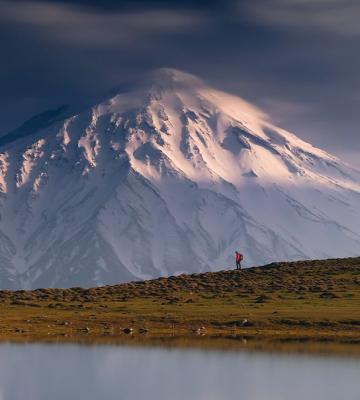 نمای باشکوه از دماوند زیبا و برفی+عکس