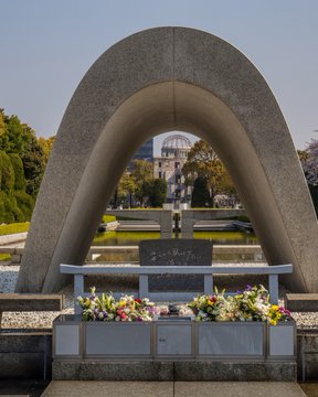 یادمان قربانیان بمباران اتمی هیروشیما در ژاپن+عکس