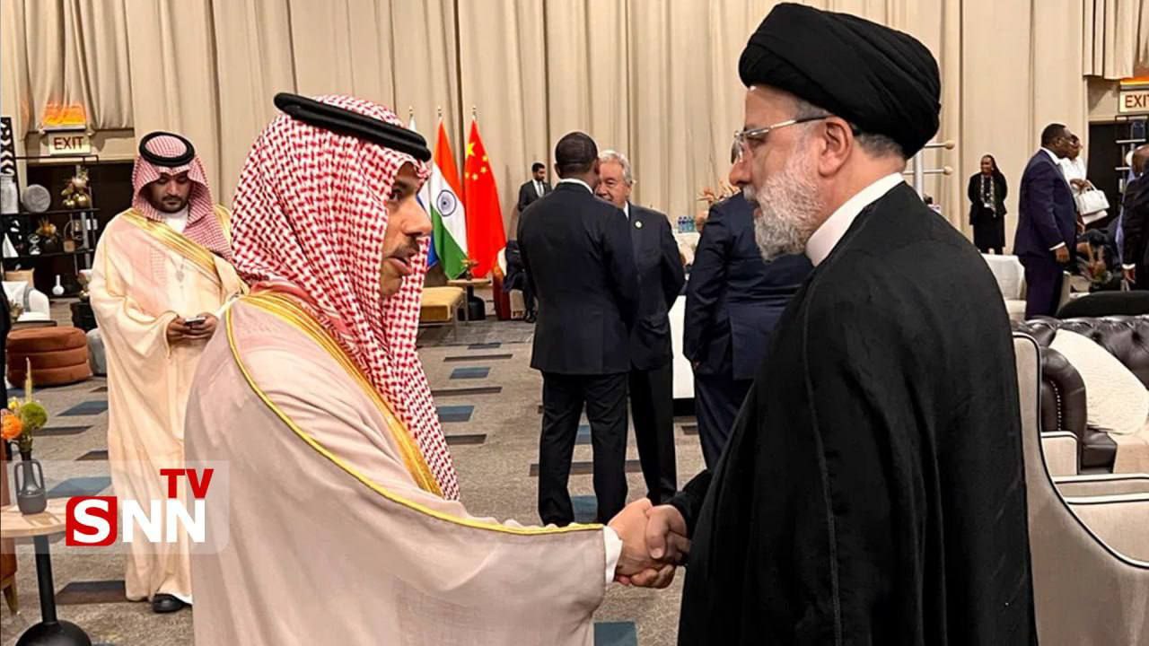 تصویر دو نفره از دیدار رئیسی با وزیر امور خارجه عربستان+عکس