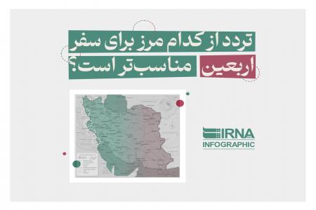 اینفوگرافیک| مناسب‌ترین مرز برای سفر اربعین