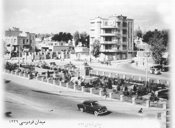 ۶۶ سال قبل میدان فردوسی تهران این شکلی بود+ تصویر