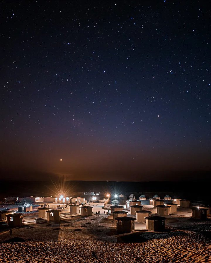تصویری زیبا از شب‌های کویر یزد+عکس