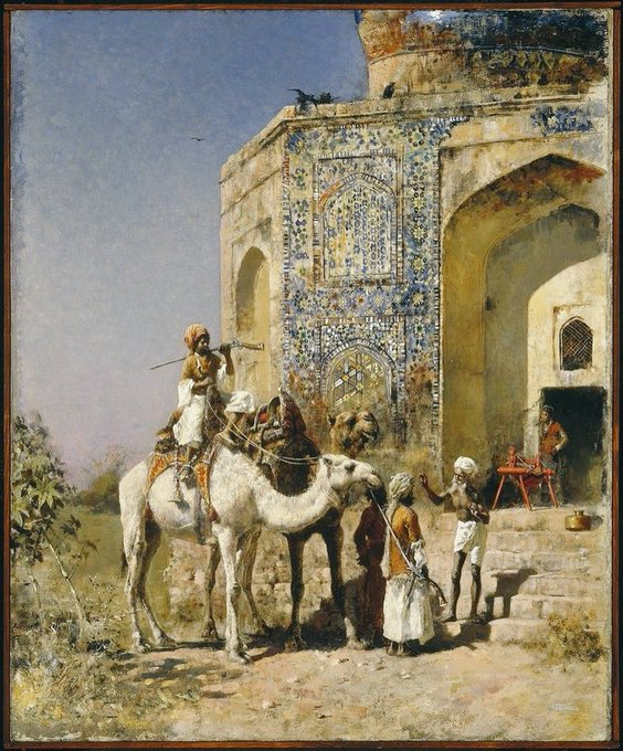 مسجدی در دهلی در سال ۱۸۸۵ میلادی+عکس