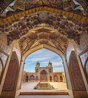 تصویر دیدنی از مسجد نصرالملک شیراز+عکس