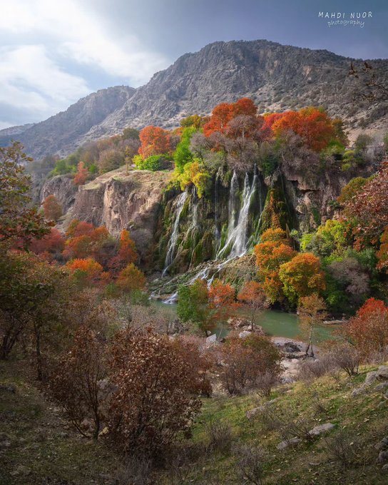 تصویر رویایی از پاییز آبشار بیشه+عکس