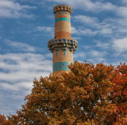 مسجدجامع نطنز در پاییز+عکس