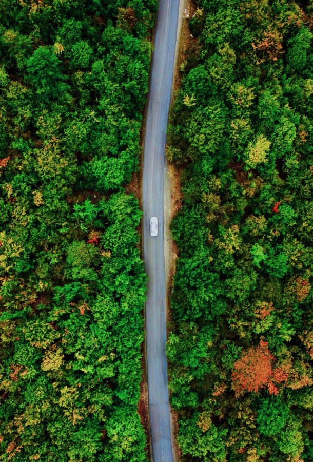 جاده منتهی به فیلبند در پاییز زیبا+عکس