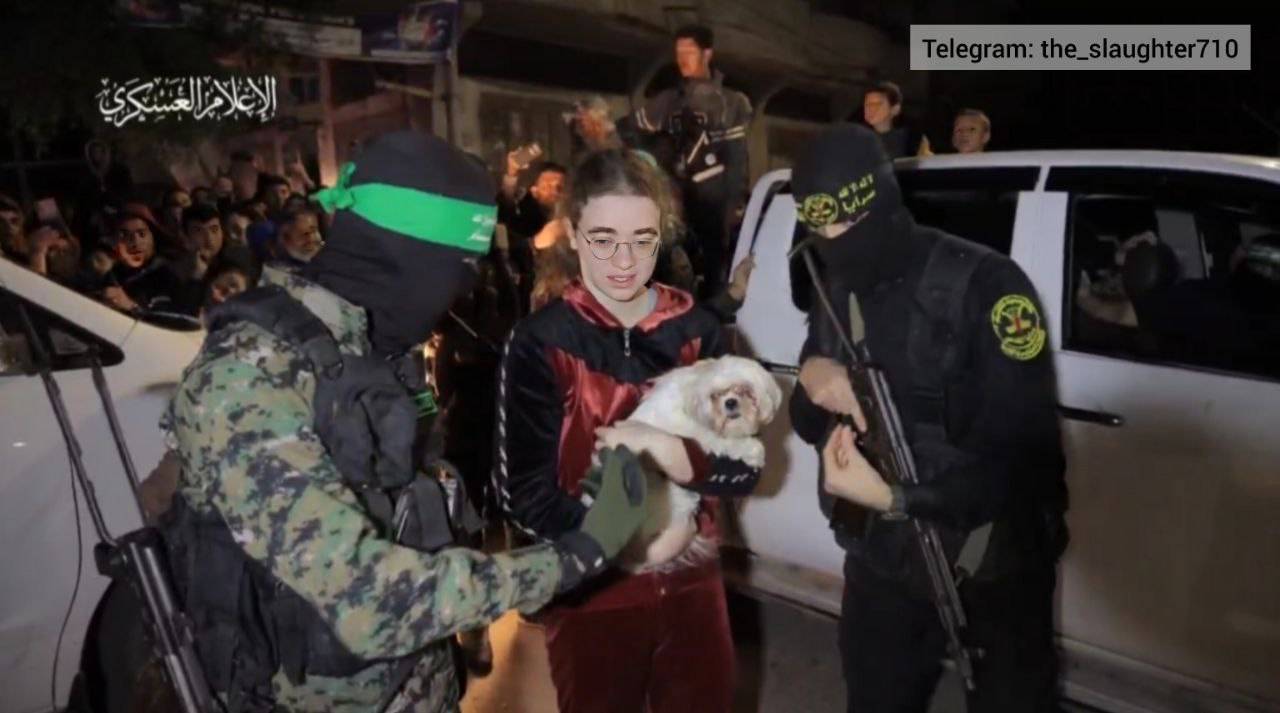 ️ آزادی اسیر اسرائیلی به همراه سگش + عکس