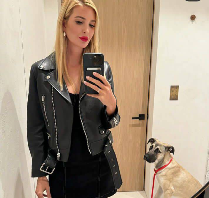 تصویری از ایوانکا ترامپ  در کنار سگ بی بخارش +عکس