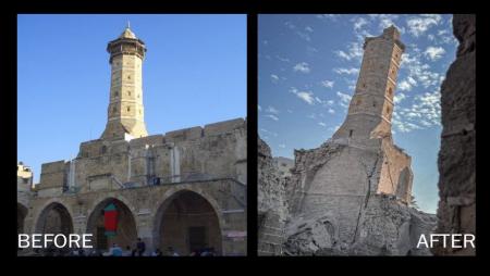 تصویر غم انگیز از مسجدی قدیمی در غزه که اسرائیل نابودش کرد+عکس