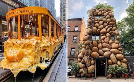تصاویری از شهری که هوش مصنوعی برای علاقه مندان به غذاهای سوئیسی ساخته