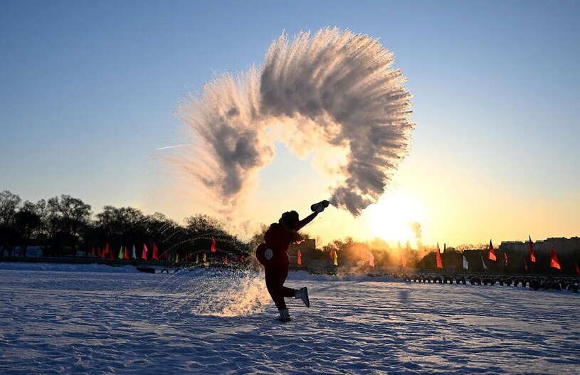 دمای منفی ۲۶ درجه در شنیانگ چین + عکس