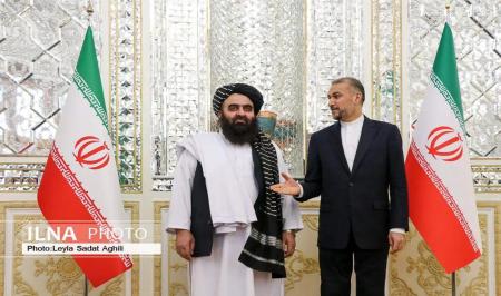 قابی خاص از دیدار امیرعبداللهیان با سرپرست وزارت خارجه افغانستان+عکس