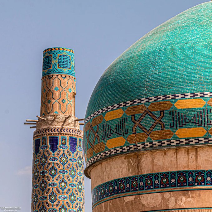 تصویری روح نواز از مسجد ۷۲ تن مشهد+عکس