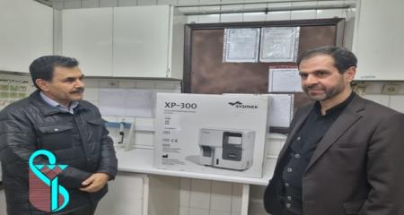اهدای دستگاه غربالگری کم‌خونی مادران باردار به شبکه بهداشت و درمان شهریار + تصویر
