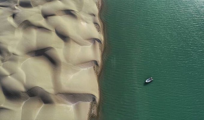 تصویر هوایی از سواحل زیبای جنوب ایران+عکس