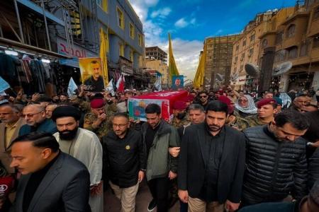 تشییع پیکر شهید سید رضی در نجف اشرف+عکس