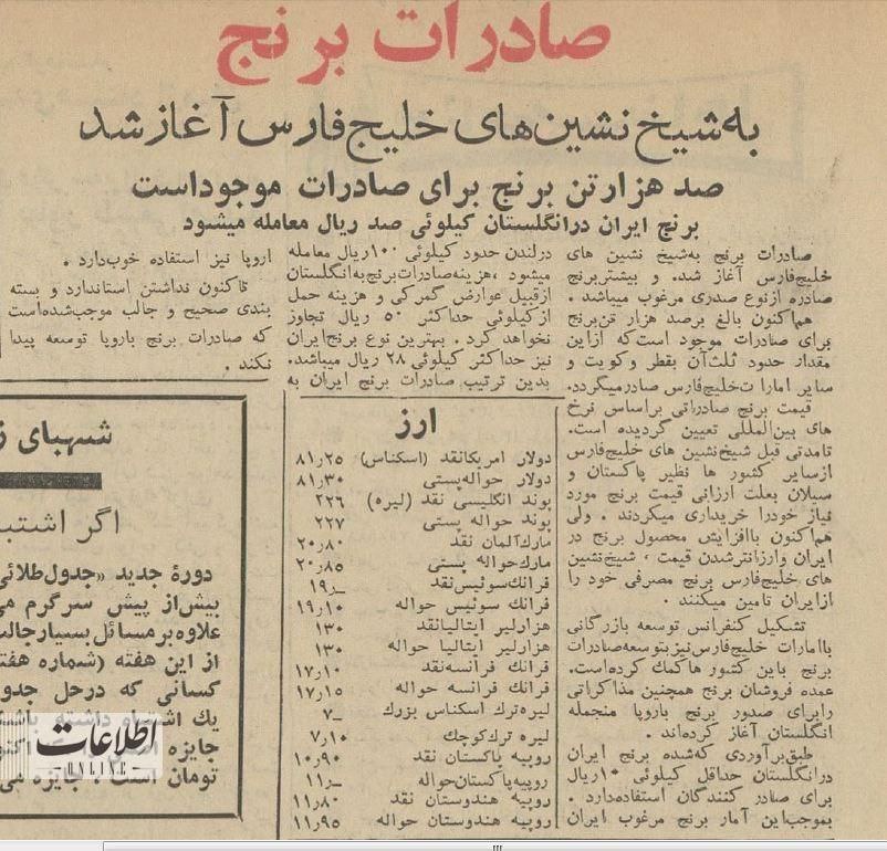 قیمت جالب برنج ایرانی در سفره انگلیسی‌ها +عکس