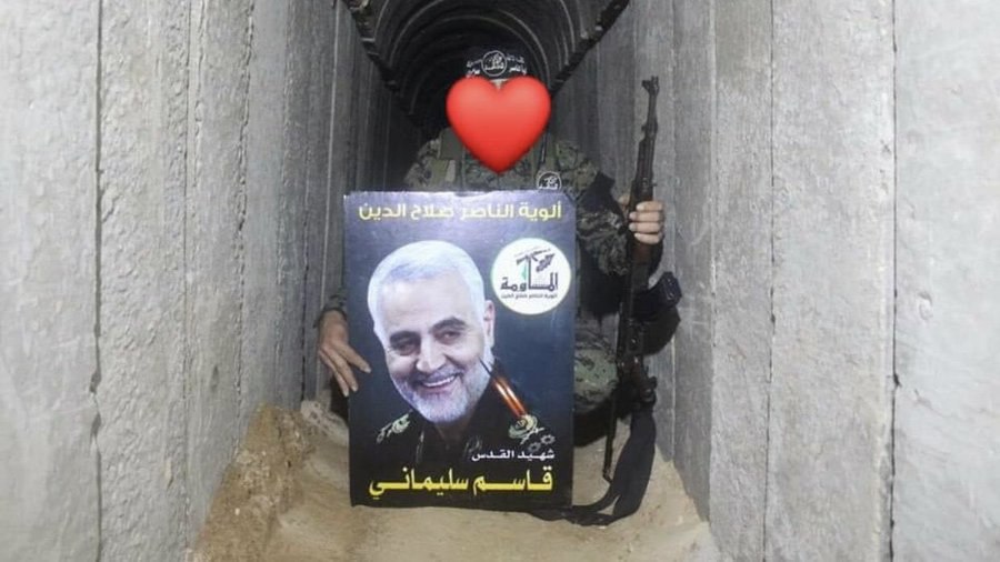تصویری از حاج قاسم در تونل‌های غزه +عکس