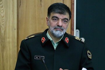 سردار رادان در محل حمله تروریستی کرمان+عکس