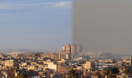 مقایسه آسمان اصفهان با و بدون آلودگی + عکس