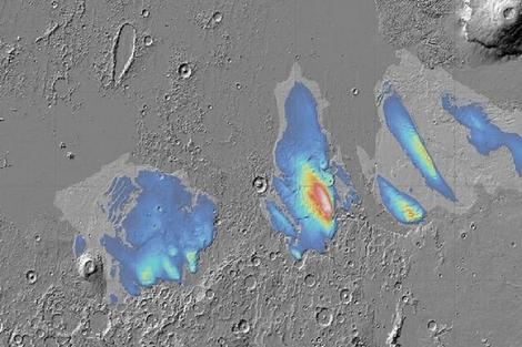 کشف یخ‌آب جدید در مریخ که دریای سرخ زمین را پر می‌کند + تصویر